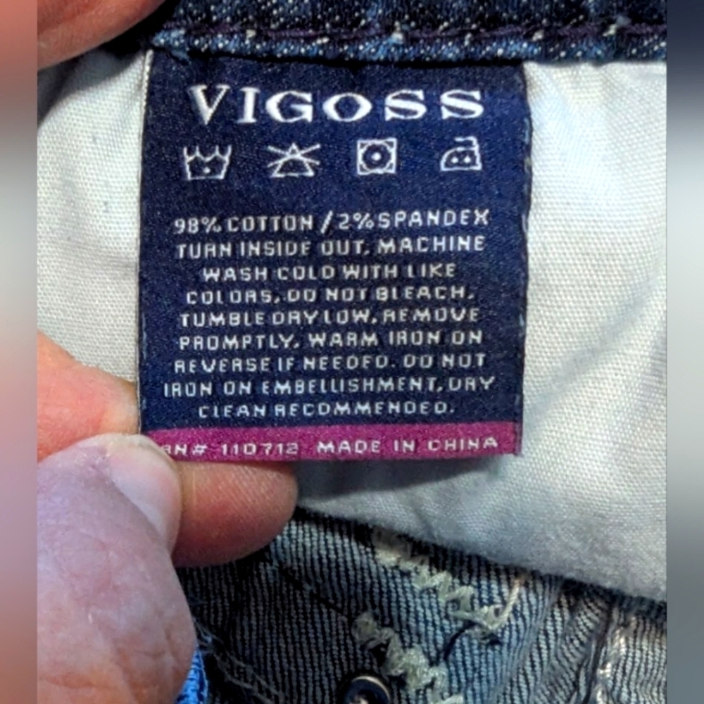 Vigoss size 26 length 21 capris The New York in excellent condition - Picture 11 of 16
